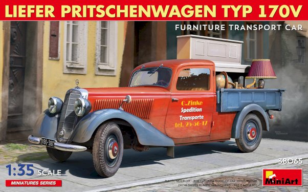 MiniArt Kiefer Pritschenwagen Typ 170V Møbel Transport 1/35