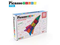 Picasso Tiles Raket Booster, 32 elementer