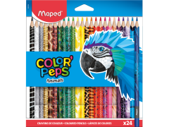 Maped ColorPeps Animals, farveblyanter, 24 stk.