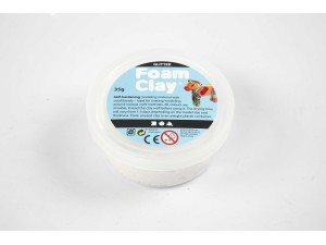 Foam Clay hvid, glitter, 35g