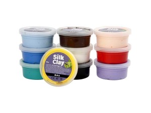 Silk Clay ass. farver Basic 1 10x40g