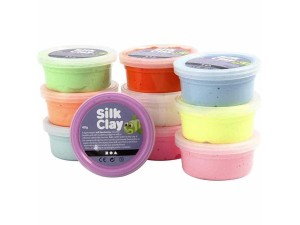 Silk Clay ass. farver Basic 2 10x40g