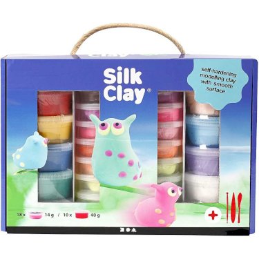 Silk Clay gaveæske ass. farver 1sæt