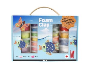 Foam Clay gaveæske, ass. farver, 1sæt