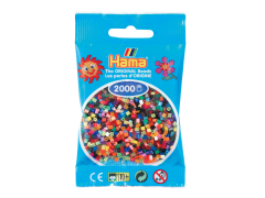 Hama Mini, perler, 2.000 stk., 49 farver