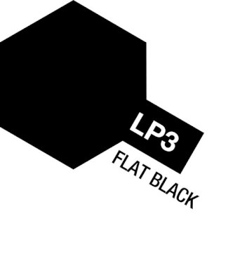 Tamiya Lacquer Paint LP-3 Flat Black