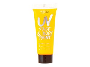 S&S UV ansigt- & Kropsmaling gul 10ml