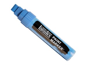 Liquitex Paint Marker Wide Fluorescent Blue 15mm