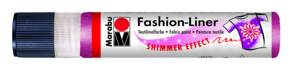 Marabu Fashion Liner Glitter  25ml (505) Hindbær