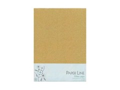 Paper Line, glitterpapir, A4, 10 ark, guld