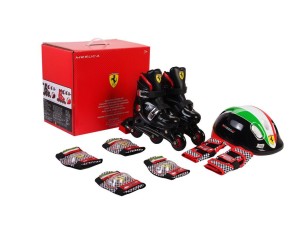 Ferrari Inliners Rulleskøjter 29-32 Komplet sæt