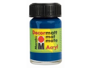 Marabu Decormatt, 053 Mørkeblå, 15 ml