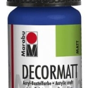 Marabu Decormatt, 055 Mørk ultramarin, 15 ml