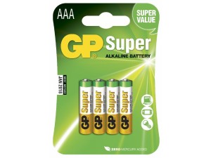 GP Super Alkaline AAA 4 STK.