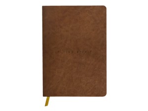 Clairefontaine, Flying Spirit, notesbog, læderindbundet, A5, linjeret, cognac