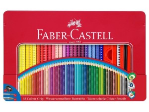 Faber-Castell Colour Grip, farveblyanter, akvarel, 48 stk. i boks