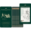 Faber-Castell Castell 9000, skitseblyanter, 12 stk. i metalæske