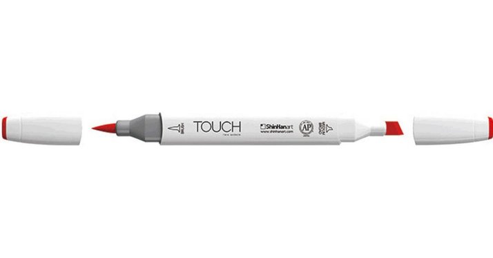 Touch Twin Brush Markers, 12 stk., basisfarver