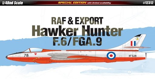 Academy, RAF & Export Hawker Hunter F.6/FGA.9, 1:48