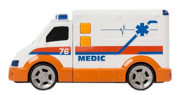 Teamsterz, ambulance m/ lys og lyd, lille