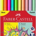 Faber-Castell Grip, tuscher, neon/pastel, 10 stk.