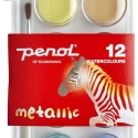 Penol, farvelade m/ 12 metallicfarver