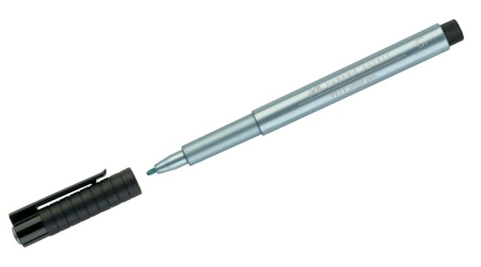 Faber-Castell Pitt Artist Pen, metallic, 4 stk.