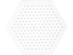 Hama Midi, stiftplade, lille sekskant, hvid