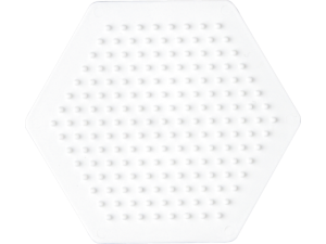 Hama Midi, stiftplade, lille sekskant, hvid