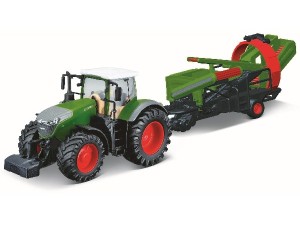 Bburago, traktor, Fendt 1050 Vario m/ kartoffeloptager
