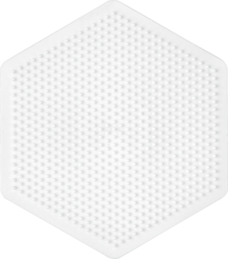 Hama Midi, stiftplade, stor sekskant, hvid