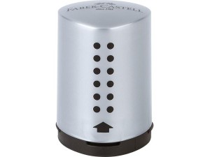 Faber-Castell Grip, blyantspidser, mini, sølv