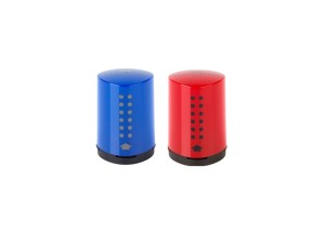 Faber-Castell Grip, blyantspidser, mini, rød el. blå, 1 stk.