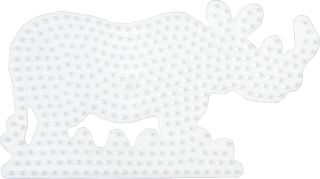 Hama Midi, stiftplade, næsehorn, hvid