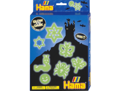 Hama Midi, lille æske, selvlysende motiver