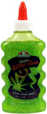 Elmer's, glitterlim, grøn, 177 ml