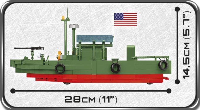 Cobi, River MkII, amerikansk patruljebåd, 619 dele