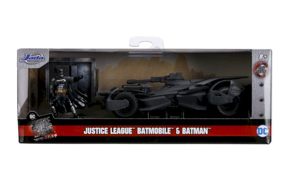 Batman-figur med Justice League Batmobile 1:32