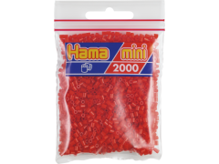 Hama Mini, perler, 2.000 stk., rød (05)