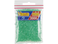 Hama Mini, perler, 2.000 stk., transparent grøn (16)