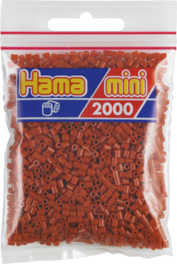 Hama Mini, perler, 2.000 stk., rødbrun (20)