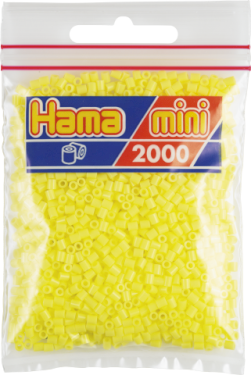 Hama Mini, perler, 2.000 stk., lysegul (43)