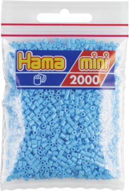 Hama Mini, perler, 2.000 stk., pastelblå (46)