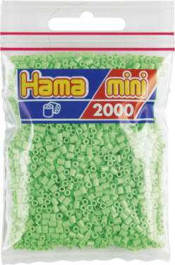 Hama Mini, perler, 2.000 stk., pastelgrøn (47)