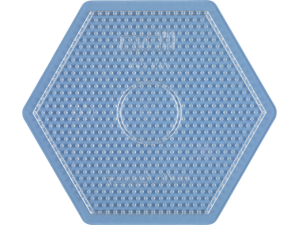 Hama Midi, stiftplade, stor sekskant, transparent