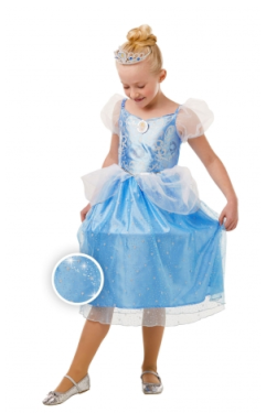 Disney Princess Askepot Glimmer kostume 104cm (3-4 år)