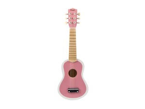 Magni - Guitar i rosa/hvid 6 strenge