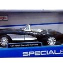 Maisto Special Edition, Chevrolet Corvette 1957, sort, 1:24