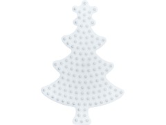 Hama Midi, stiftplade, juletræ, hvid