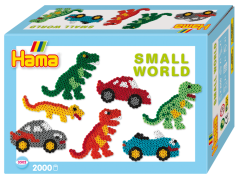 Hama Midi, gaveæske, Small World, bil/dinosaurus